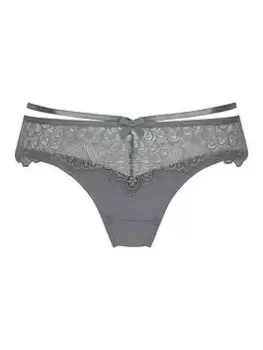 Image of Hunkemoller Naomi Brazilian Brief - Grey, Size L, Women