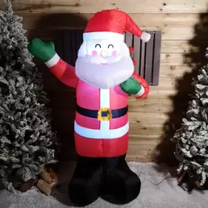 Image of 6ft (190cm) LED Christmas Inflatables Outdoor Santa Claus With Gifts Decorations