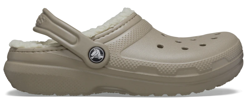 Image of Crocs Kids Toddler Classic Lined Clogs Mushroom / Bone C8