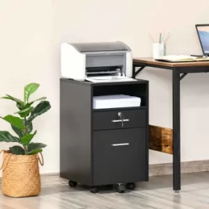 Image of Trevaylor Mobile Filing Cabinet, black