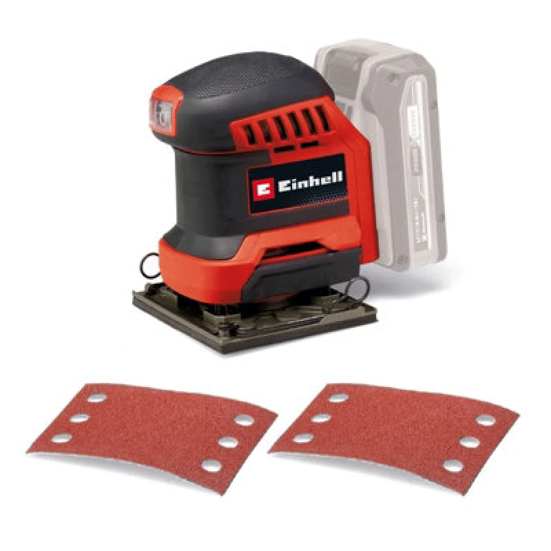 Image of Einhell TE-OS 18/113 Li 18v Cordless 1/4 Sheet Orbital Palm Sander TE-OS 18/113 Li Solo Batteries: No Batteries