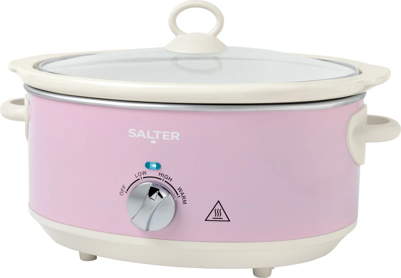Image of Salter Retro EK6250PNK 6.5 Litre Slow Cooker - Pink
