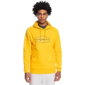 Image of Quiksilver Logo Hoodie Mens - Yellow