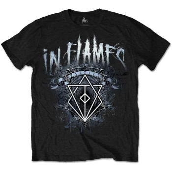 Image of In Flames - Battles Crest Unisex Medium T-Shirt - Black