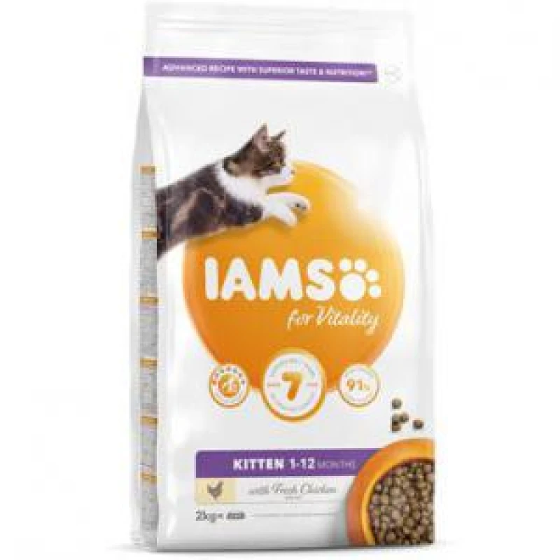 Image of IAMS for Vitality Kitten Food Fresh Chicken 2kg NWT6103 NWT6103