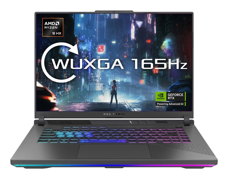 Image of ASUS Strix G16 AMD Ryzen 9 16GB RAM 1TB SSD GeForce RTX 5050 165Hz 16" Windows 11 Gaming Laptop G614PH-RV007W -