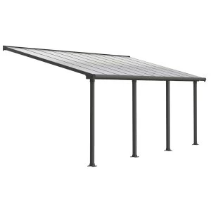 Image of Palram Olympia Patio Cover 3m x 6.1m - Grey Clear