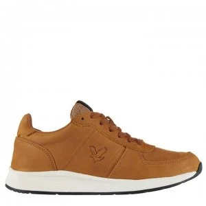 Image of Lyle and Scott Speedie Leather Trainers Mens - Otter