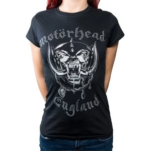 Image of Motorhead - England Womens XX-Large T-Shirt - Black