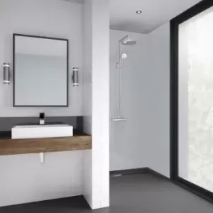 Image of Mermaid Acrylic Matt Shower Wall Panel Urban 2440mm x 1200mm x 4mm in Grey