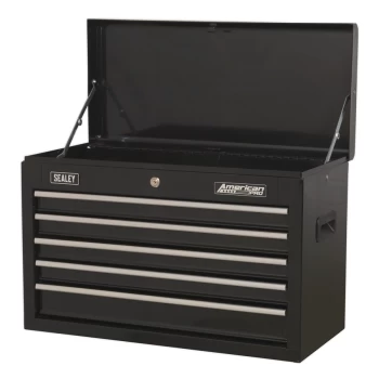 Image of Sealey AP225B Topchest 5 Drawer with Ball Bearing Slides - Black