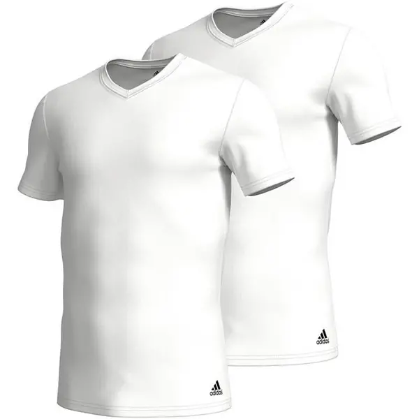 Image of adidas Active Flex Cotton V Neck T shirt - White S