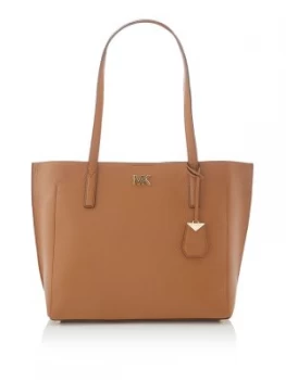 Image of Michael Kors Ana medium bonded tote bag Tan