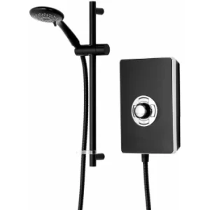 Image of Triton Aspirante Enhance Electric Shower 8.5kW Matte Black 5 Spray Head Modern