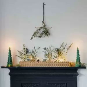 Image of Ivyline Nordic Wooden Advent Calender H6cm W70cm