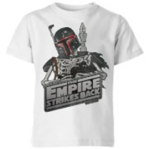 Image of Star Wars Boba Fett Skeleton Kids T-Shirt - White - 5-6 Years