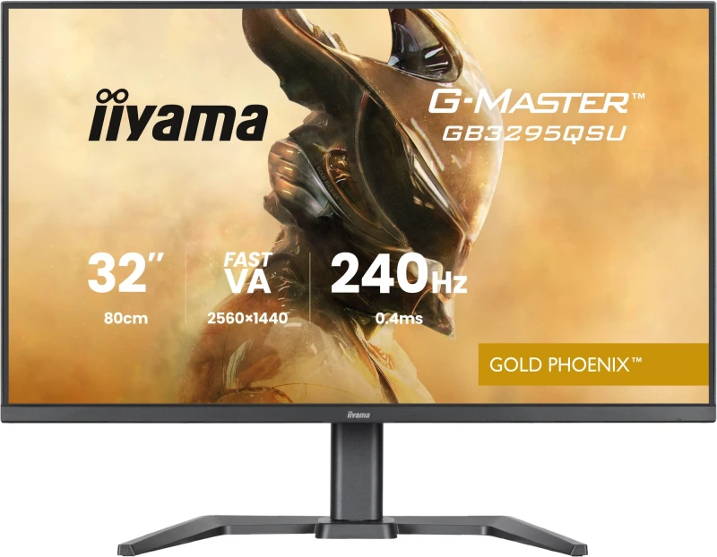 Image of iiyama G-Master GB3295QSU 32" Fast VA Quad HD 240Hz 0.4ms Freesync Premium Height Adjustable Gaming Monitor GB3295QSU-B1