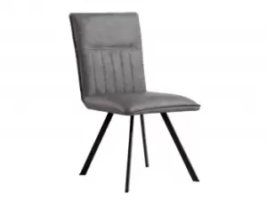 Image of Kenmore Faris Grey Faux Leather Dining Chair