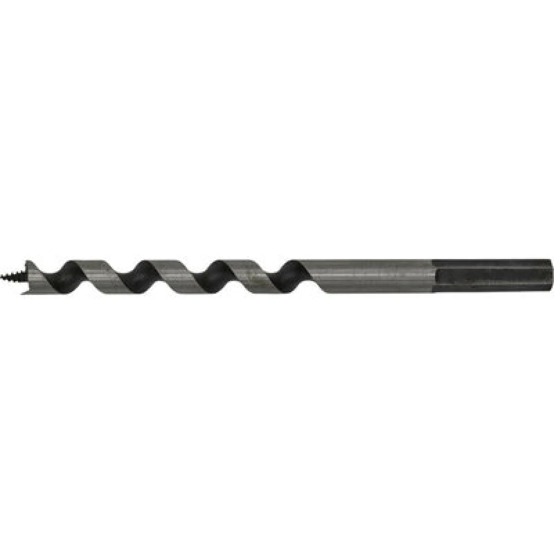 Image of Loops 10 x 155mm Hardened Auger Wood Drill Bit - Hexagonal Shank - Woodwork Timber Multi
