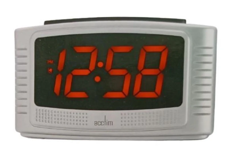 Image of Acctim Vina Silver Alarm Clock