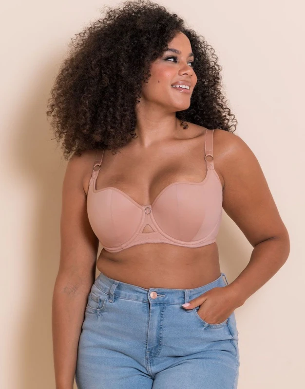 Image of Curvy Kate Curvy Kate Boost Me Up Balcony Bra Latte - Curvy Kate - Size: 38J Latte Female 38J VK36650