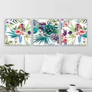 Image of P122438 Multicolor Decorative Canvas Painting (3 Pieces)