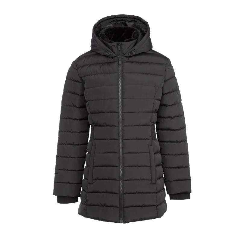 Image of Firetrap Mid Puffer Jacket Womens - Black 8