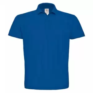 Image of B&C ID.001 Mens Short Sleeve Polo Shirt (M) (Royal)