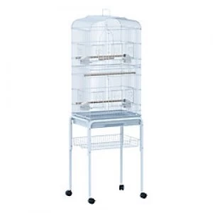 Image of PawHut Bird Cage White 370 mm x 475mm x 1530 mm