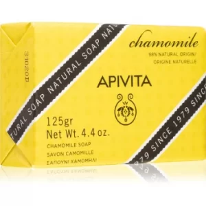Image of Apivita Natural Soap Chamomile Cleansing Bar 125 g