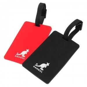 Image of Kangol Luggage Tags 2 Pack - Black/Red