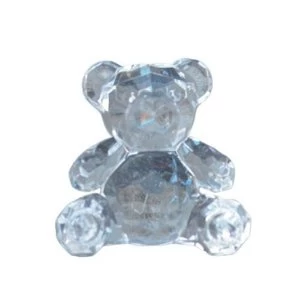 Image of Small Acrylic Teddy Bear Clear Ornament