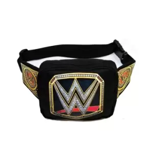 Image of WWE Championship Title Belt Bum Bag (One Size) (Black)