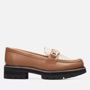 Image of Clarks Womens Orianna Edge Loafers - Praline Combi - UK 6