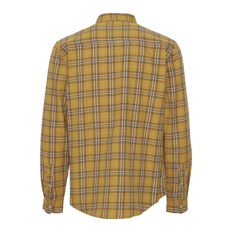 Image of Blend Long sleeve plaid shirt with pocket Blend Orange Male M