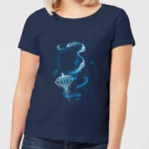 Image of Fantastic Beasts Newt Silhouette Womens T-Shirt - Navy - M