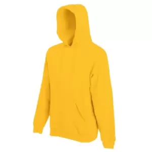 Image of Fruit Of The Loom Mens Hooded Sweatshirt / Hoodie (XL) (Sunflower)