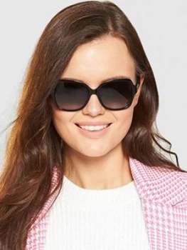 Image of Juicy Couture Square Embellished Arm Sunglasses Black Women