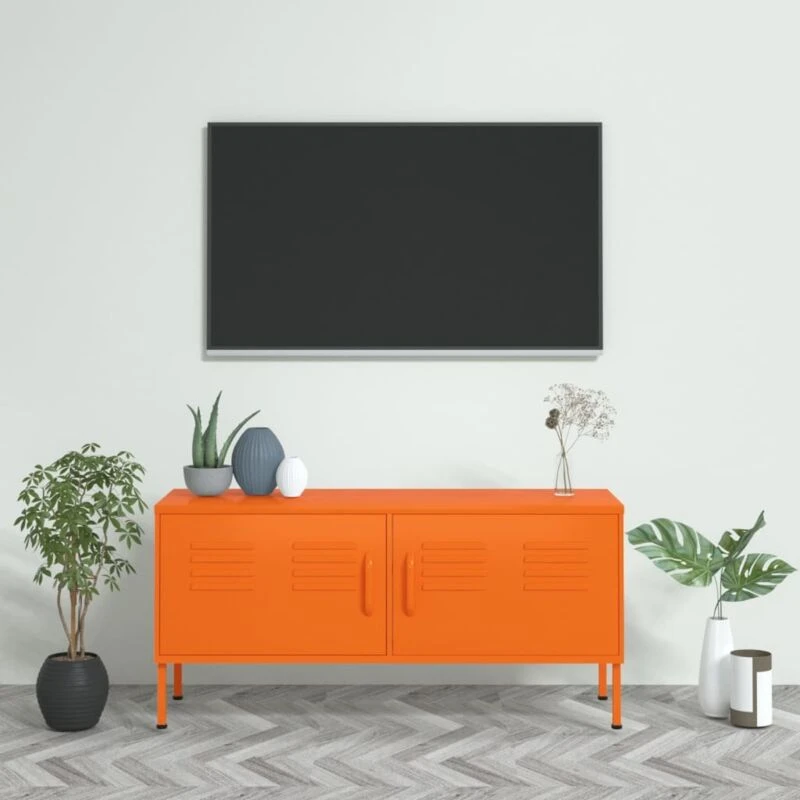 Image of VIDAXL TV Cabinet Orange 105x35x50cm Steel vidaXL 8720286565407