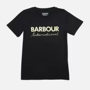 Image of Barbour International Girls Garcia Tee - Black - L (10-11 Years)