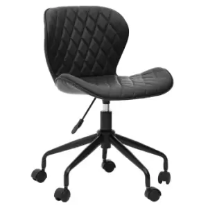 Image of Premier Housewares Brent Armless Home Office Chair, black