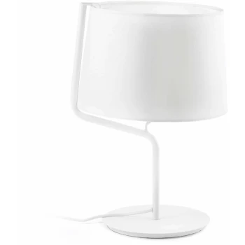 Image of Faro Berni - 1 Light Table Lamp White, E27