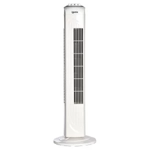 Image of Igenix DF0030 30" Tower Fan with 2hr Timer - White