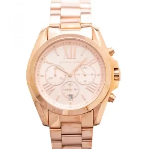 Image of Bradshaw Oversize Chronograph Rose Gold-tone Ladies Watch 43MM