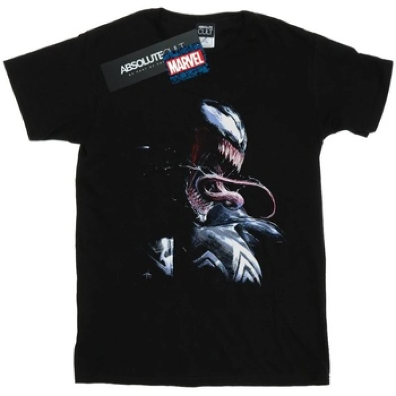 Image of Marvel Venom Painting T-Shirt Black male