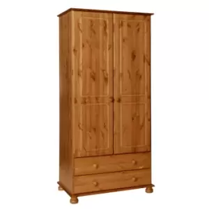 Image of Copenhagen 2 Door 2 Drawer Wardrobe In Pine