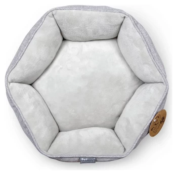 Image of Petface Planet Grey Eco Hex Dog Bed - Large
