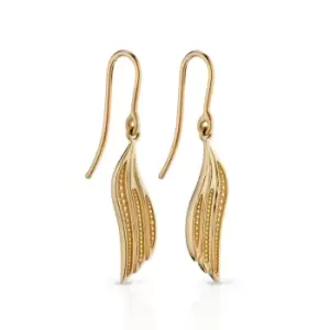 Image of JG Signature 9ct Gold Wing Drop Earrings