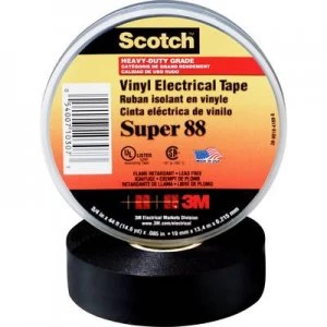 Image of 3M SUPER88-19X20-B Electrical tape Scotch Black (L x W) 20 m x 19mm