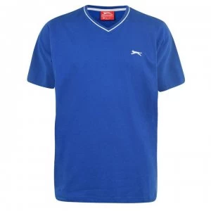 Image of Slazenger V Neck T Shirt Mens - Royal Blue
